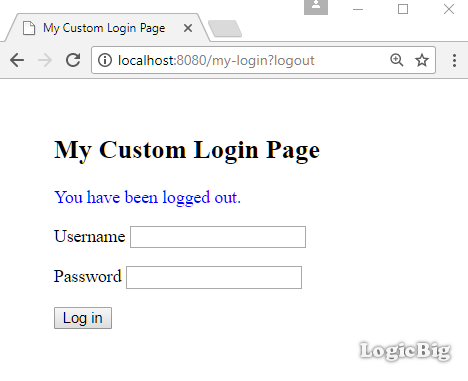 Spring Security - Using a Custom Login Page